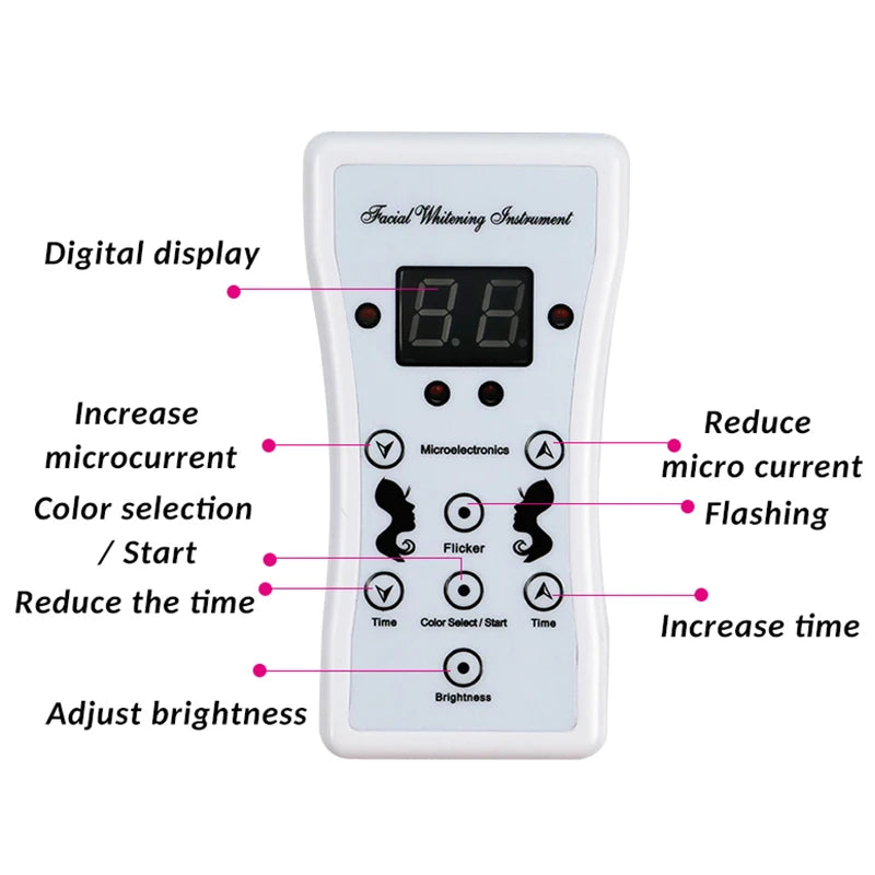 Maschera LED Viso e Collo 7 Colori