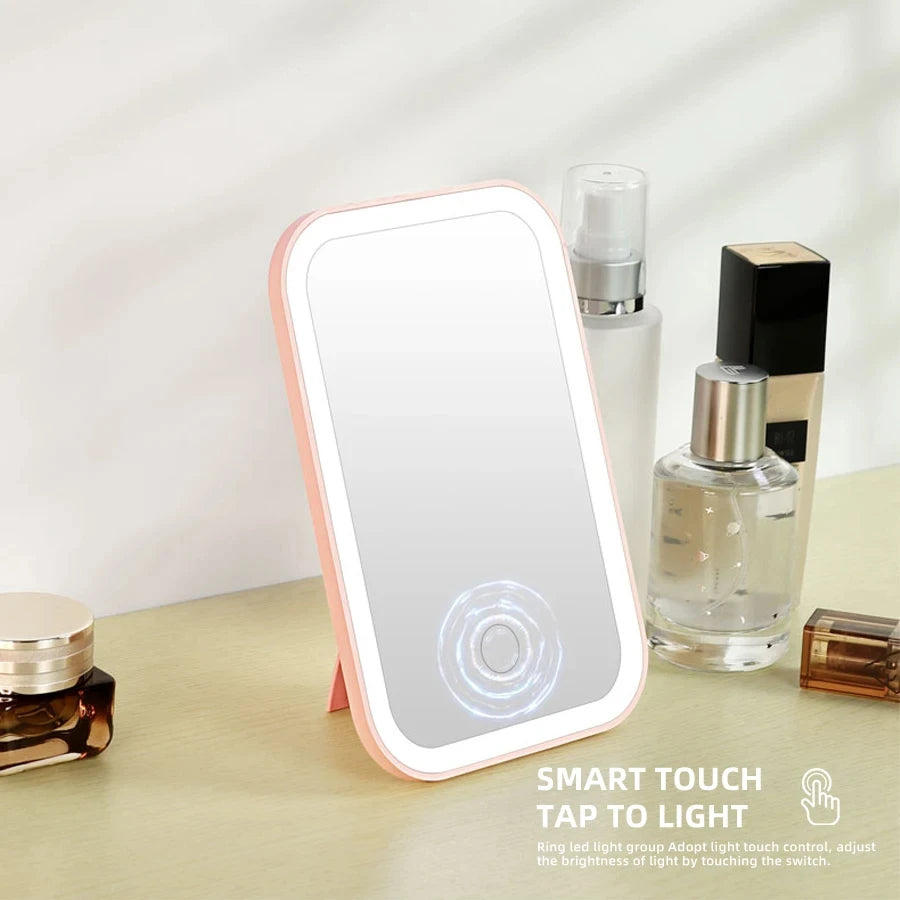 Specchio Trucco LED Pieghevole Touch