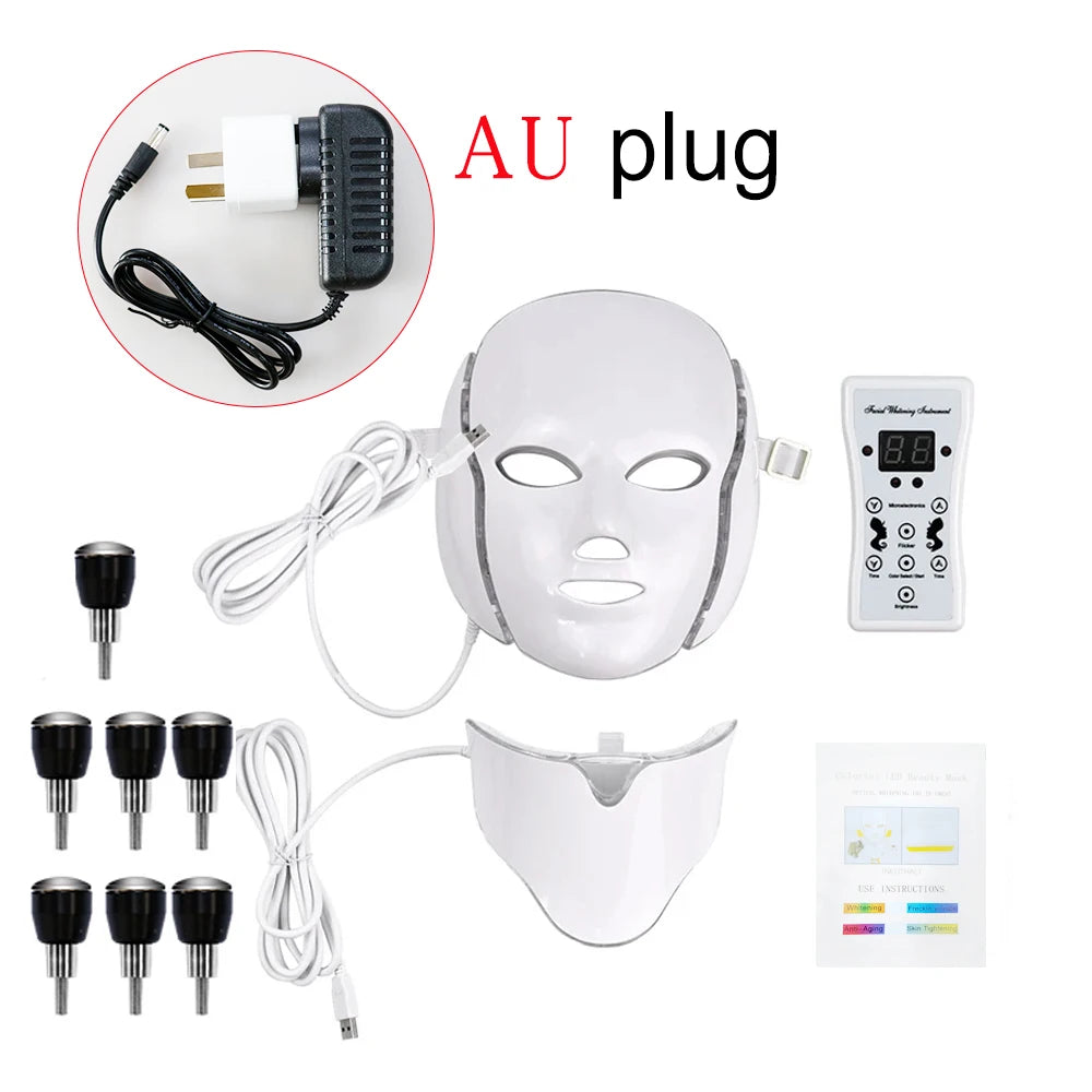Maschera LED Viso e Collo 7 Colori