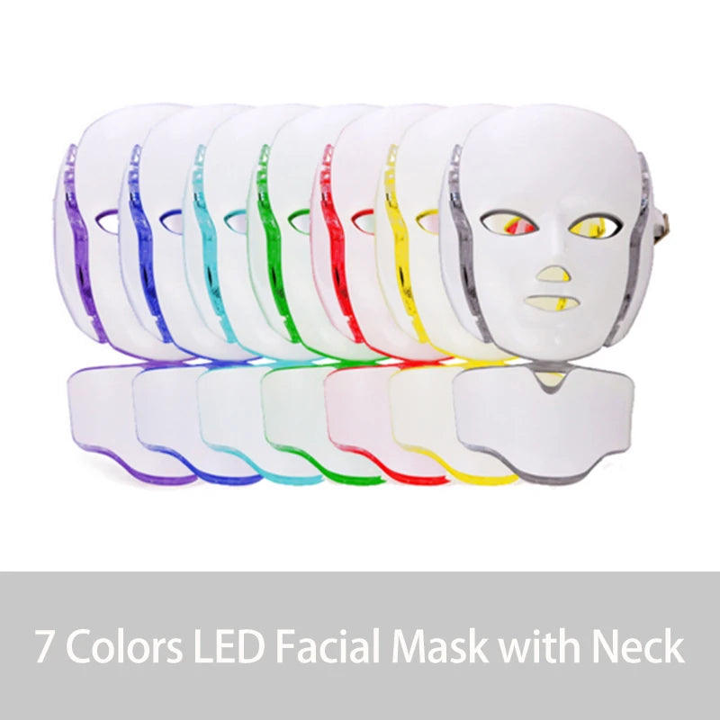 Maschera LED Viso e Collo 7 Colori