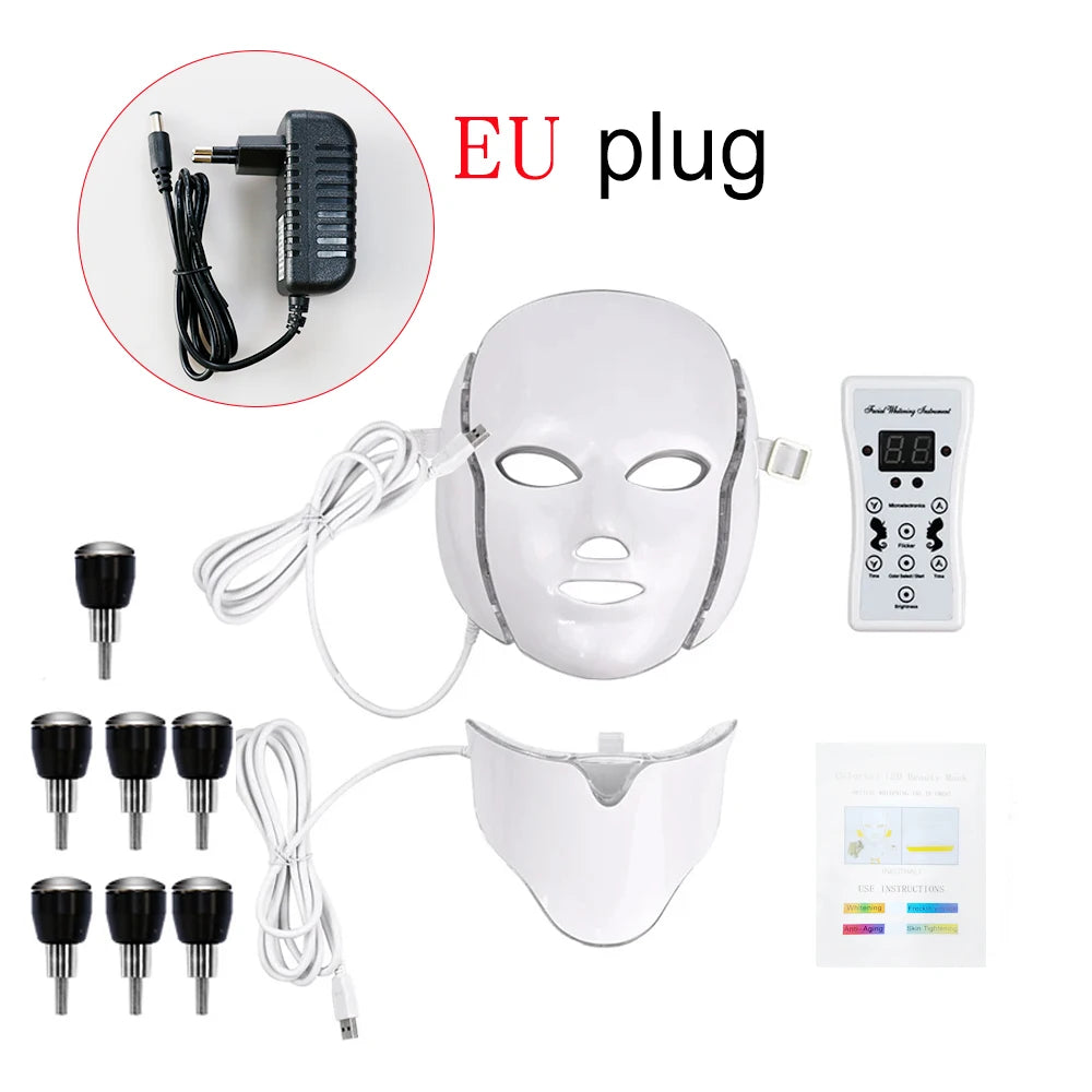 Maschera LED Viso e Collo 7 Colori