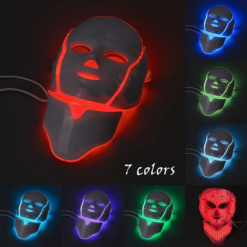 Maschera LED Viso e Collo 7 Colori