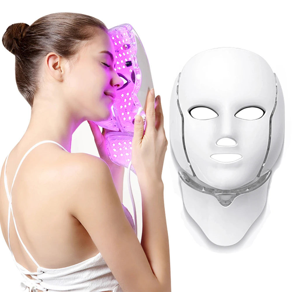 Maschera LED Viso e Collo 7 Colori